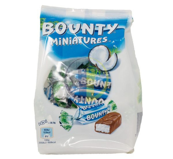 Kẹo Socola dừa Bounty Miniatures 150g