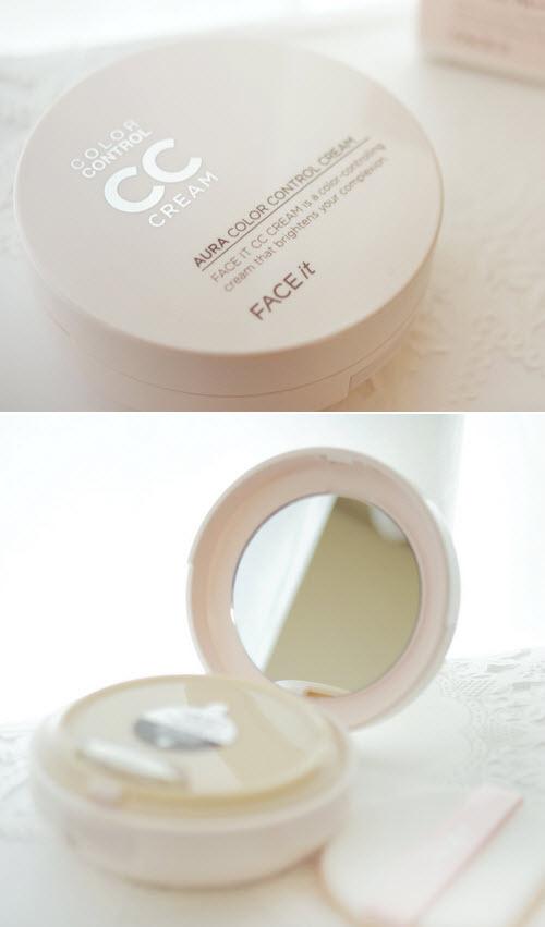 Kem Nền CC Cream Face It Aura Color Control Cream The Face Shop Hàn Quốc