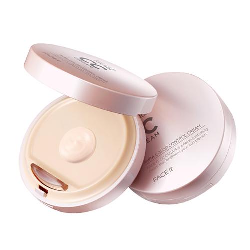 Kem Nền CC Cream Face It Aura Color Control Cream TheFaceShop