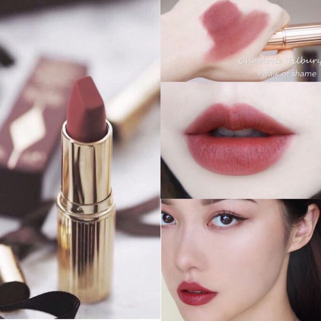 Son Charlotte Tilbury Matte Walk Of Shame Màu Đỏ Nâu